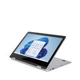 PRIXTON Ordenador Portátil Convertible Flex Pro con Pantalla Táctil de 11.6”, Windows 11 Home, Procesador Intel Celeron N4020, Memoria 4GB RAM / 128GB, Teclado en Español