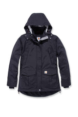 Carhartt Chaqueta Storm Defender gruesa, Relaxed Fit Para Mujer, Negro, M