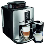 KRUPS Espresseria Latt, Tanque 1,7 L, 1450 W, Cafetera de grano de acero, Trituradora, Cappuccino de un solo toque, Limpieza automática, Presión de 15 bares, Hecho en Francia YY4201FD