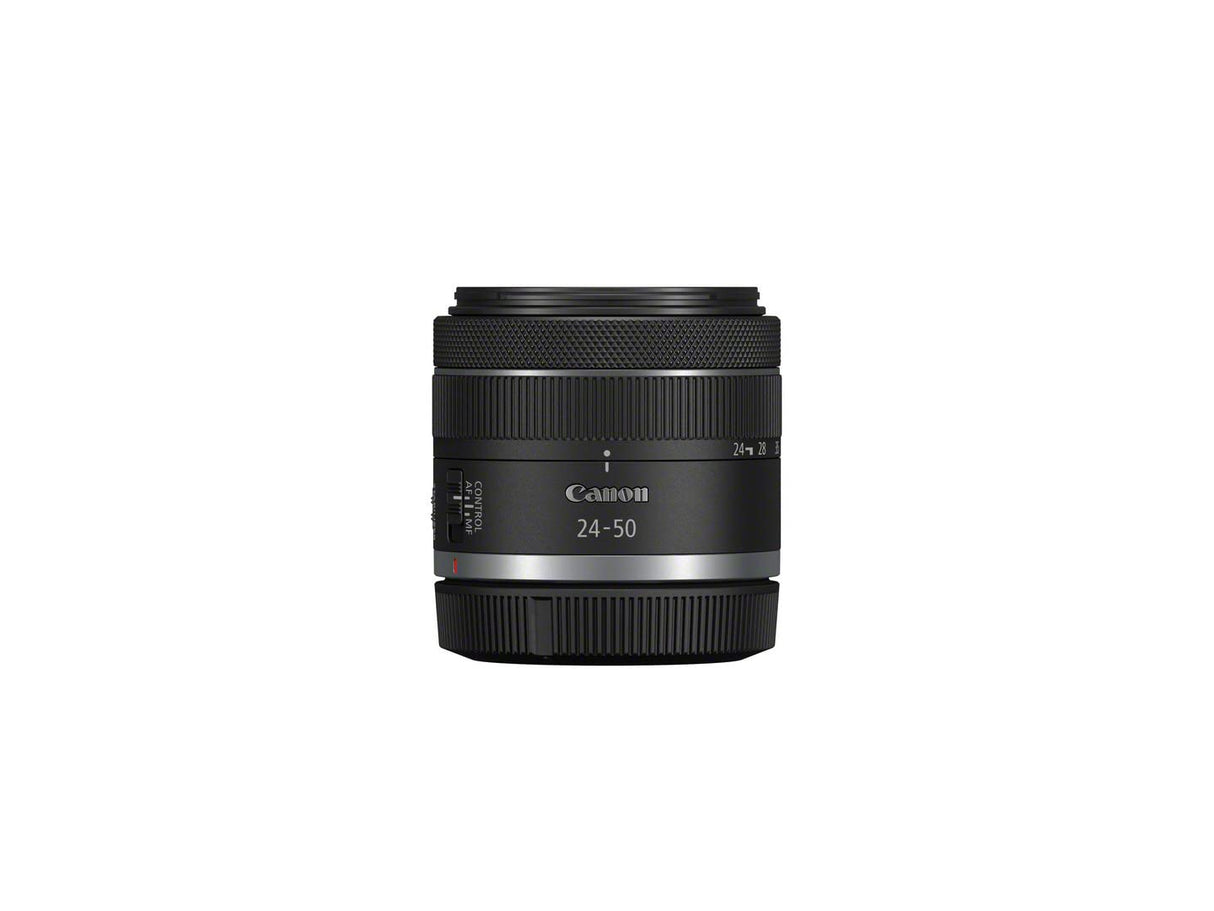 Canon Objetivo RF 24-50MM F4.5-6.3 IS STM - Lente Zoom Gran Angular, Ideal en Viajes, Retrato y Vídeo, Ligero, Motor STM silencioso, Estabilizador óptico 4.5 pasos, Compatible con sistema EOS R, Negro