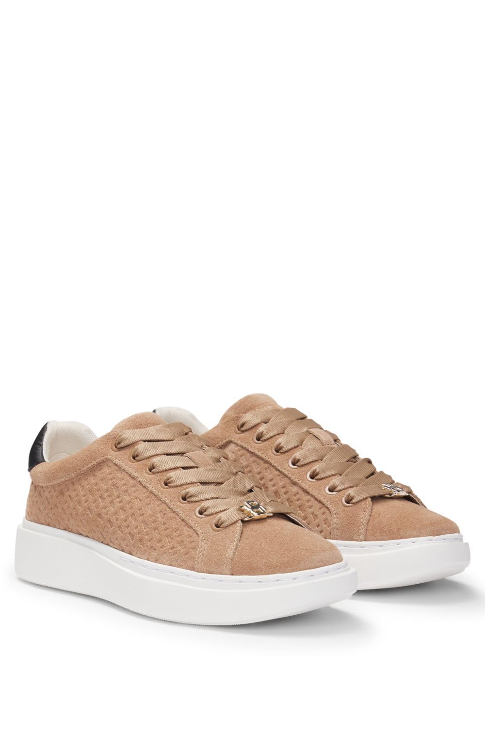 BOSS Amber_Tenn_sdBB, Zapatillas Mujer, Medium Beige, 36 EU