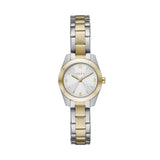 DKNY Reloj para mujer Nolita, movimiento de tres manecillas, 26mm 2T Plata/Oro Caja de acero con correa de acero, NY2922