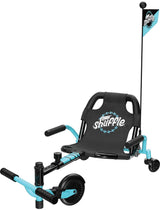 Crazy Cart Shuffle de Razor Drifting Go-Kart para niños a Partir de 4 años, tecnología Crazy Cart Drift Bar, Marco Ajustable con 5 ajustes de Longitud, Color Azul