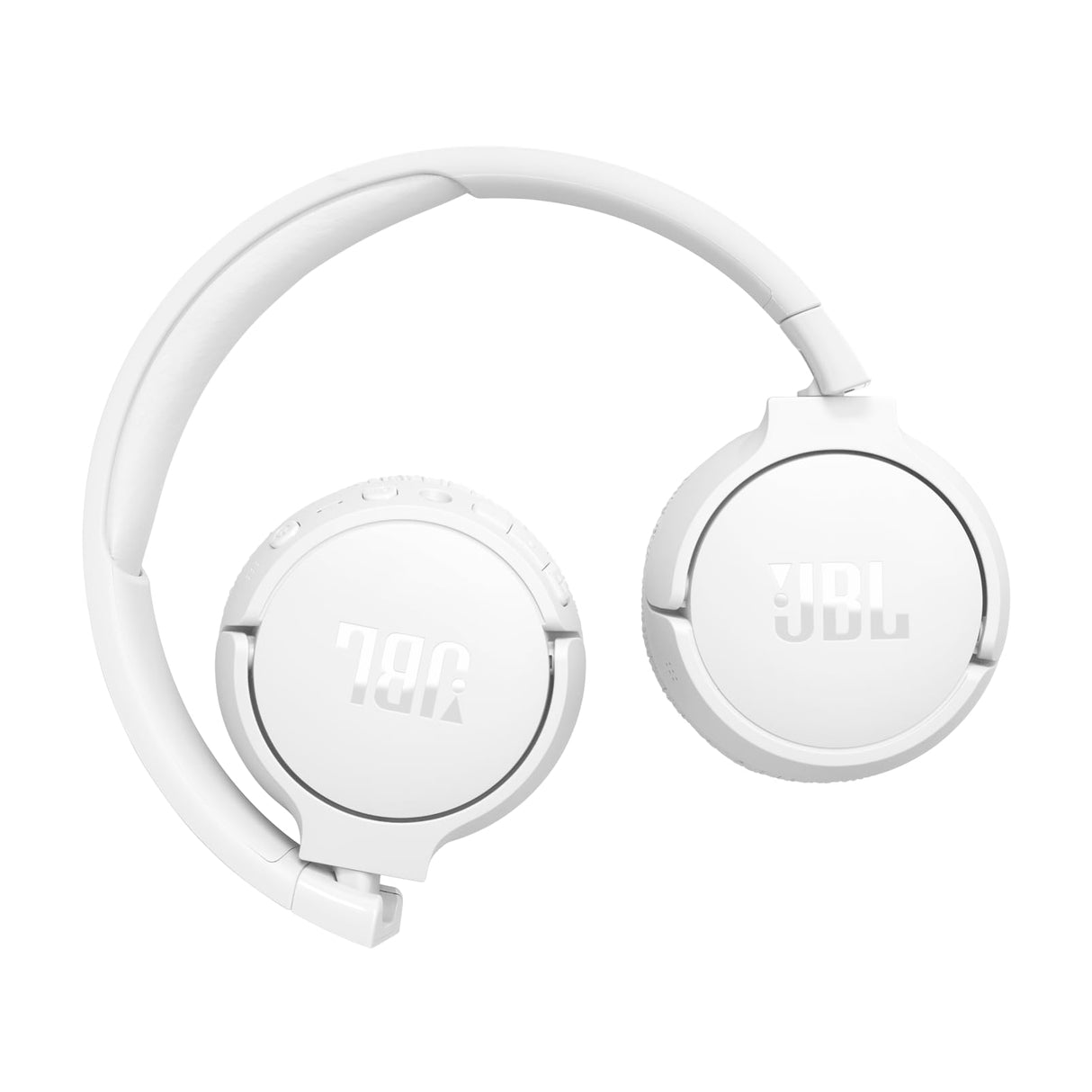 JBL Auriculares Tune 670 NC, auriculares supraaurales inalámbricos ligeros con cancelación de ruido adaptativa, Bluetooth y 70 horas de batería, blanco