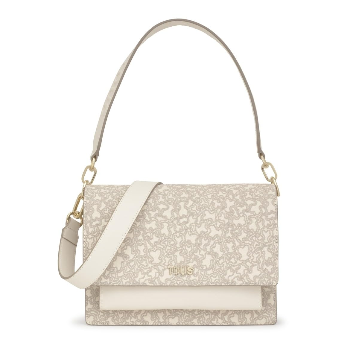 TOUS Bandolera M. Audree K Mini Lines Beige, Bolso Mujer