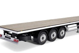 Carson-Fahrzeug 500907650 3 Ejes Cama Plana III Acero impresión RC, semirremolque, Escala 1:14, Piezas de Tuning, Accesorios, construcción de Modelos, Fabricado en Alemania, Multicolor, L