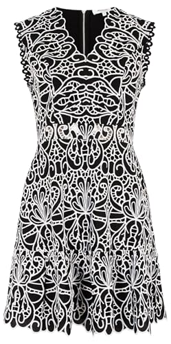 Morgan 251-rylac Vestido, Negro/Off White, 36 para Mujer