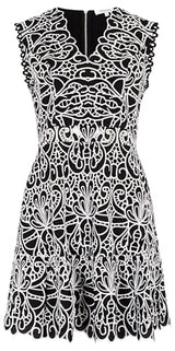 Morgan 251-rylac Vestido, Negro/Off White, 36 para Mujer