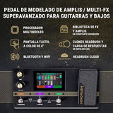 HeadRush Flex Prime - Pedal Multiefectos para Guitarra y Bajo y Procesador de Modelado de Amplis con Pantalla Táctil, Looper, WiFi, Bluetooth y USB