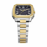 Fossil Reloj Crosby para Hombre, Movimiento de Cuarzo de Tres Agujas con Fecha y Correa de Acero Inoxidable, Plata y Tono Dorado
