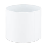 Relaxdays Lámpara de Mesa, Set 2, Base Metálica y Pantalla Tela, E27, 50x25, Lamparita Noche, Dormitorio, Blanco/Dorado, 50% Hierro