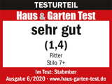 ritter stilo 7 Plus - Batidora de mano inalámbrica con batería de metal, fabricada en Alemania, color marrón claro