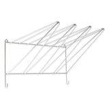 Colgador de pared (acero inoxidable) para manga pastelera, boquillas y utensilios de cocina.