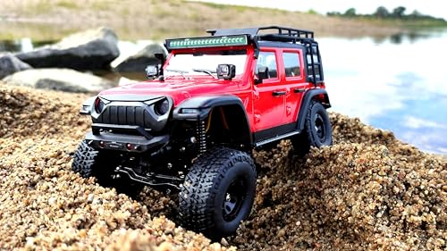 DF Models DF-4XS Crawler-1:24XL-RTR (Longitud x Ancho x Alto 220 x 100 x 130 mm, Peso 350 g, a Partir de 6 años, Coche de Vehículo, Camión de Juguetes) 3162 (Drive & Fly Models