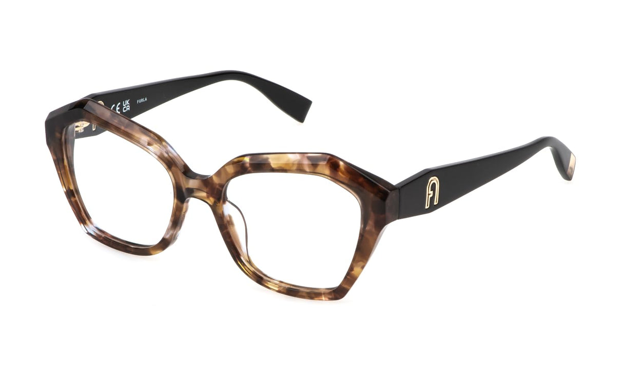 FURLA, GAFAS DE VISTA VFU822, SHINY BROWN HAVANA, 140/18/53, MUJER