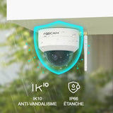 Foscam D4Z WLAN Überwachungskamera Schwarz 4MP (2304x1536), Dual-Band WLAN, PTZ, Smarte Erkennung