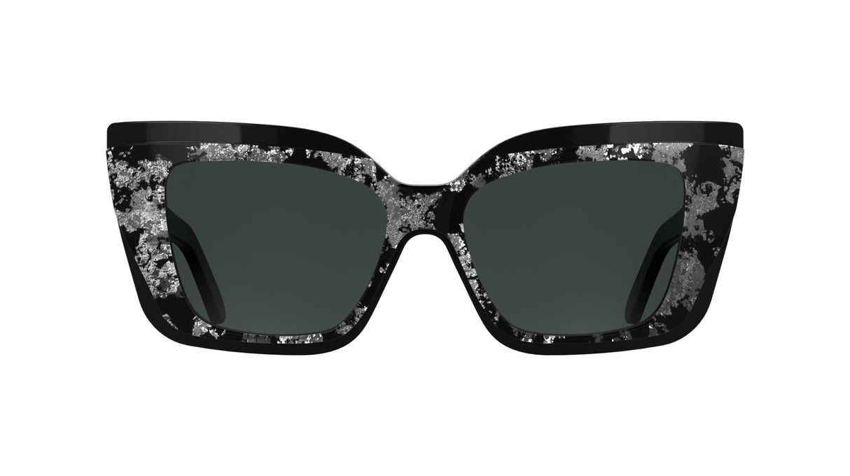 KARL LAGERFELD KL6204S Sunglasses, Black/Silver, Talla única para Mujer