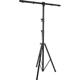 Ibiza - SL002 - Soporte para iluminación de hasta 8 juegos de luces con altura variable de 1,40 a 2,8m - Negro