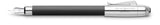 Graf von Faber-Castell Bentley Onyx 141870 - Pluma estilográfica (plumín M, 1 unidad)