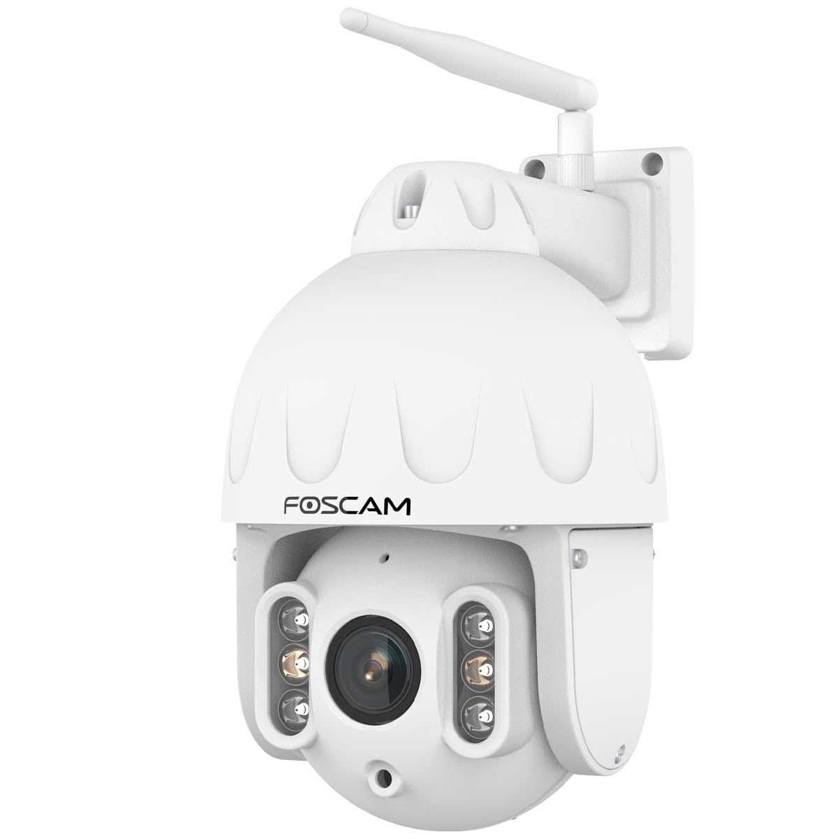 Foscam SD8P WLAN ?berwachungskamera Wei? 8MP (3840x2160), Dualband-WLAN, Schwenk- und Neigefunktion, 4x optischer Zoom (SD8P-W)