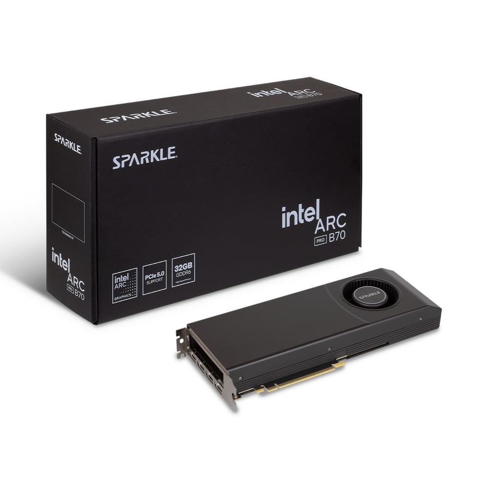 SPARKL Intel ARC Pro B70 - Tarjeta gráfica con Ventilador [SBP70W-32G]