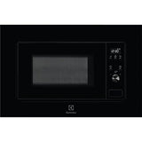 Electrolux LMS2173EMK Horno Microondas Integrable, 800W, Función Grill, 5 Niveles de Potencia, Capacidad 17 L, 5, Mandos Mecánicos, Plato de 24,5cm, Cristal Negro