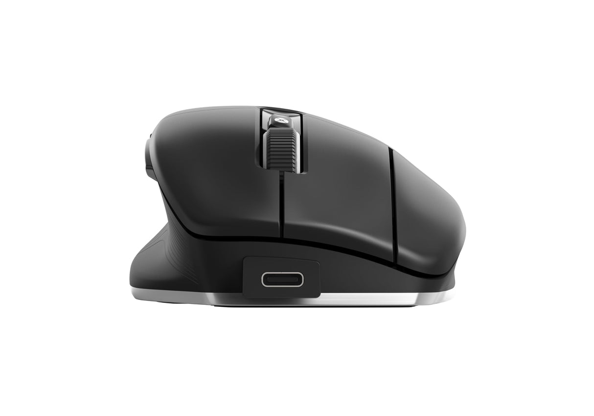 3DCONNEXION CadMouse Pro Wireless Left - Ratón - ergonómico - zurdo - 7 Botones - inalámbrico - Bluetooth, 2.4 GHz, USB-C - Receptor inalámbrico USB