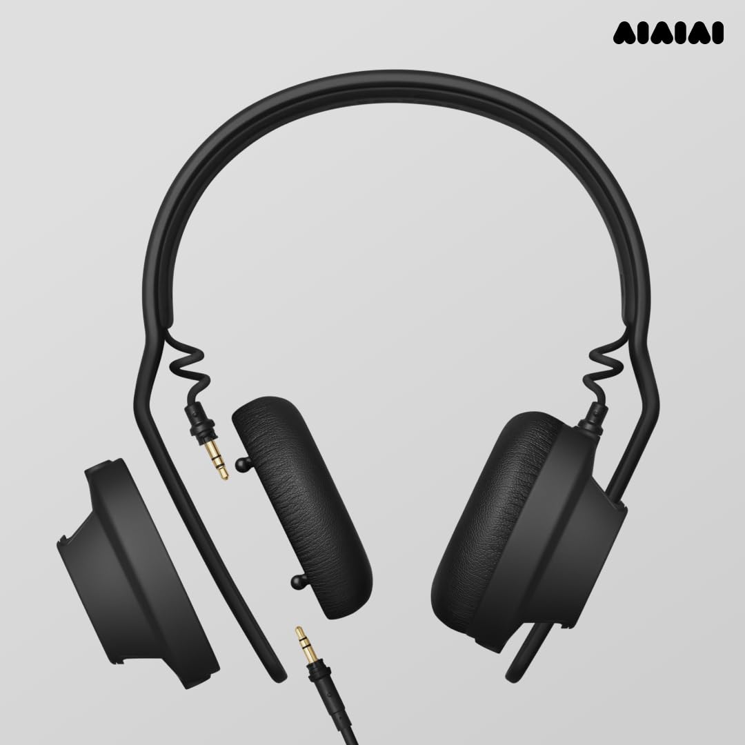 AIAIAI TMA-2 Professional DJ Over Ear Headphones (Talla única, Negro) - Auriculares de estudio con cable - Auriculares con cable de gama alta sobre la oreja