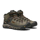 KEEN Targhee 3 Mid Waterproof, Zapatos para Senderismo, Hombre, Black Olive Golden Brown, 41 EU Ancho