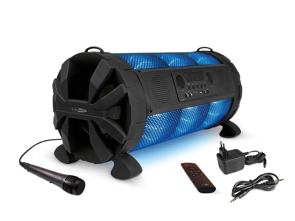 Caliber HPG519BTL 2.1 Portable Speaker System 60W Negro Altavoz portátil - Altavoces portátiles (2.1 Canales, 20,3 cm, 60 W, 15 W, 30 W, Inalámbrico y alámbrico)