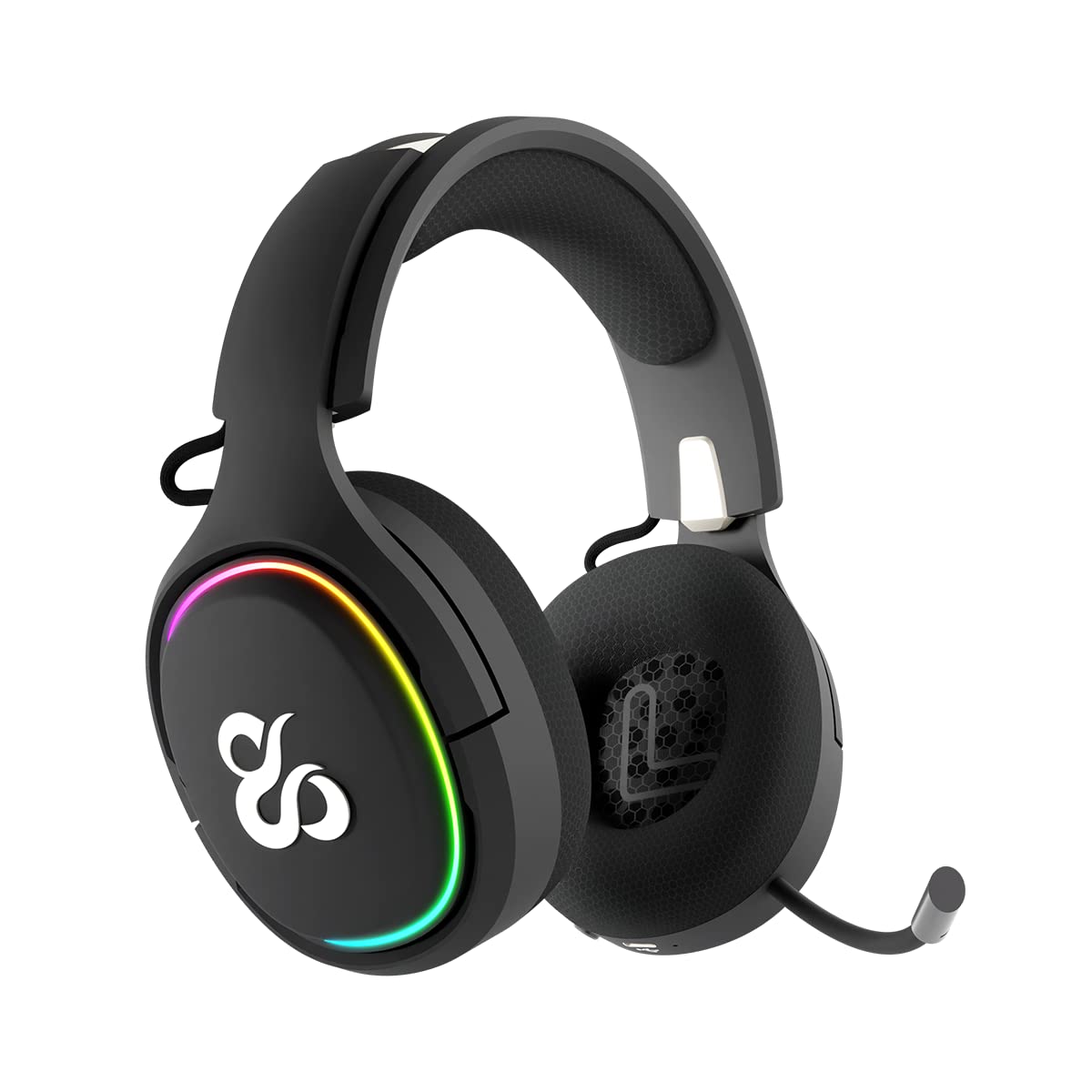 NEWSKILL Aton Black | Auriculares Gaming Inalámbricos | 2.4Ghz | Bluetooth 5.0