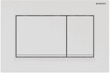 Geberit Sigma30 115.883.01.1 - Placa de control de 2 cantidades, color blanco mate, 115883011