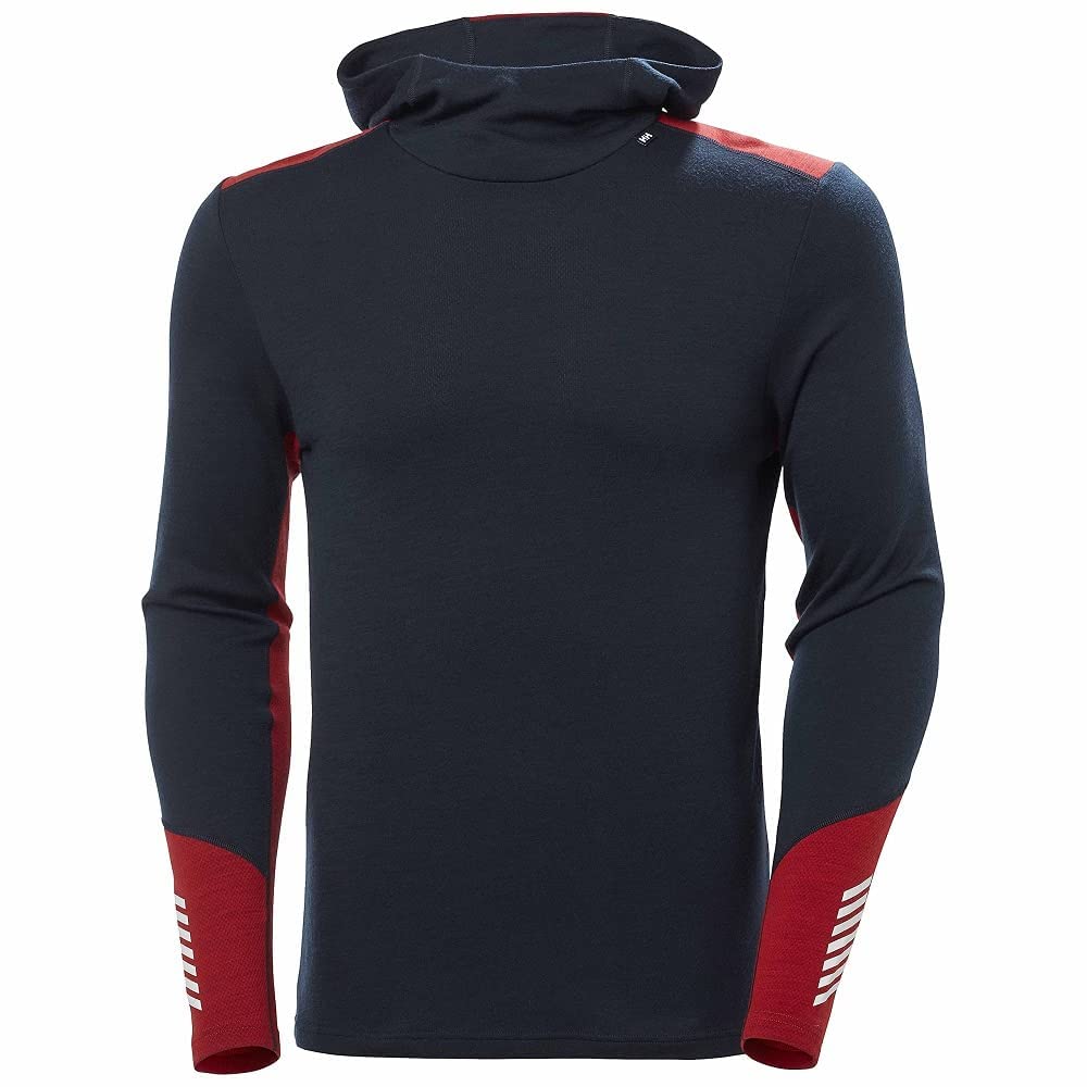 Helly Hansen Lifa Merino Midweight Hoodie, Camisa Hombre, Azul (Blue), M