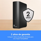 WD 26TB Elements Disco Duro Externo de Escritorio, USB 3.1 Gen 1, Plug-and-Play solución para un fácil Almacenamiento Adicional de Tus Fotos, música, vídeos y Archivos Importantes, Negro