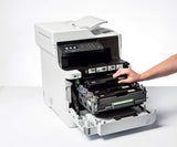Brother DCP-L8410CDW -Impresora multifunción láser Color Profesional 3 en 1 (impresión, Copia y escaneado, Alta Velocidad, WiFi, impresión a Doble Cara, LCD), Blanco