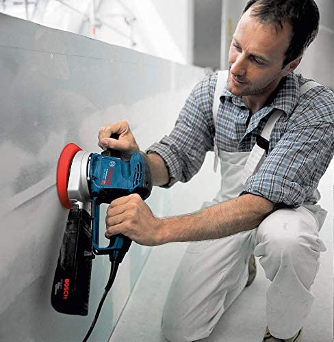 Bosch Professional lijadora excéntrica GEX 34-150 (incl. ⌀ plato de lijado 150 mm, disco de lijado C470 para madera, adaptador para aspiración, bolsa de papel para polvo)