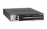 Netgear XSM4316S-100NES - Switch apilable de Medio Formato (M4300-8X8F de 16 Puertos 10G, 8x10GBASE-T, 8xSFP+, para Top-of-The Rack y agregación de servidores o Core de Red)