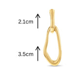 Calvin Klein Pendientes Colgantes para Mujer Colección CK STATEMENT LINKS en Oro Amarillo - 35000750