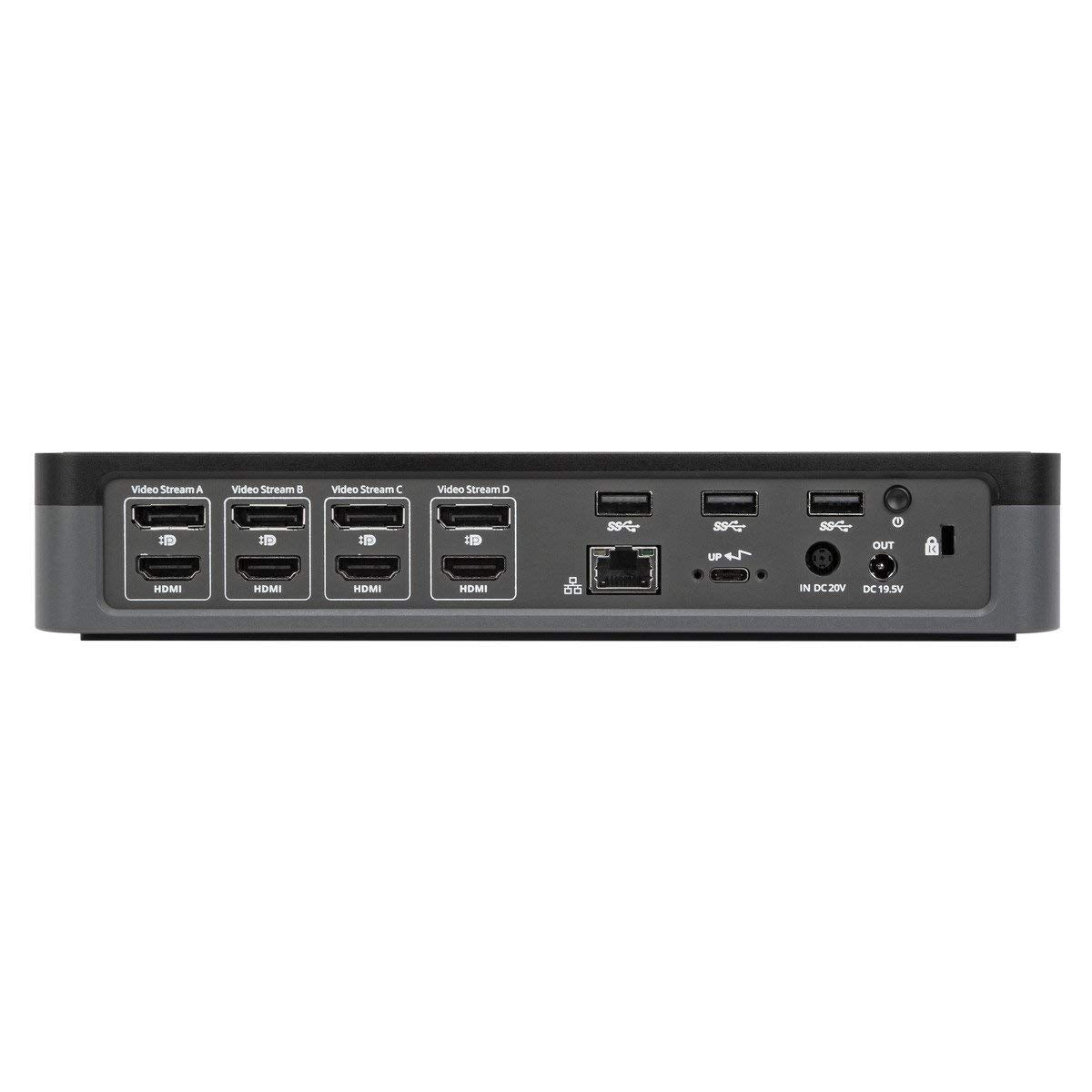 Targus DOCK570EUZ Docking Station USB-C Universal Quad 4K (QV4K) con PD de 100 W Compatible con Thunderbolt 3