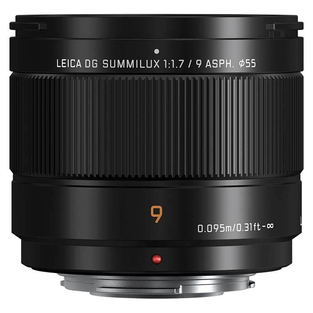 Panasonic Objectif Lumix G 9 mm Leica f/1.7 DG Summilux Micro 4/3 H-X09E, Negro