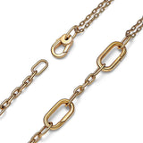 PANDORA ME Collar de eslabones chapado en oro de 14 quilates, 45