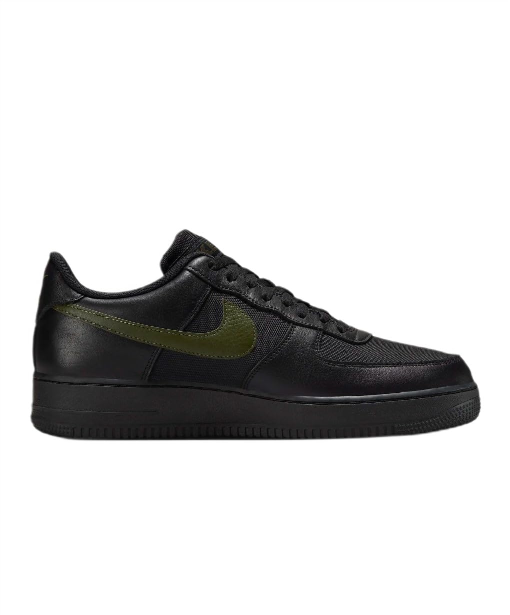 NIKE Air Force 1 Low Gore-Tex, Sneaker Hombre, Black Cargo Khaki, 45 EU