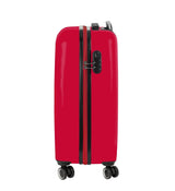 Sevilla FC - Trolley de Cabina 20 Pulgadas, Maleta con Ruedas, Candado de Seguridad, Maleta Ligera, 34.5x20x55 cm