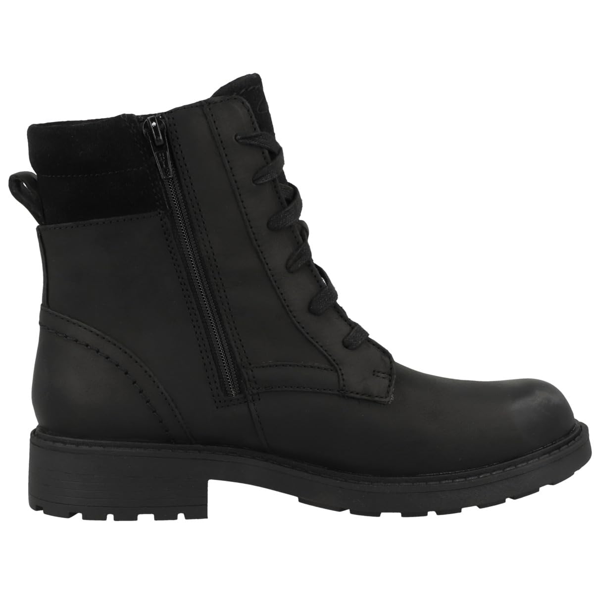 Clarks Orinoco2 Spice Botas de piel para Mujer, Black Leather, 36 EU