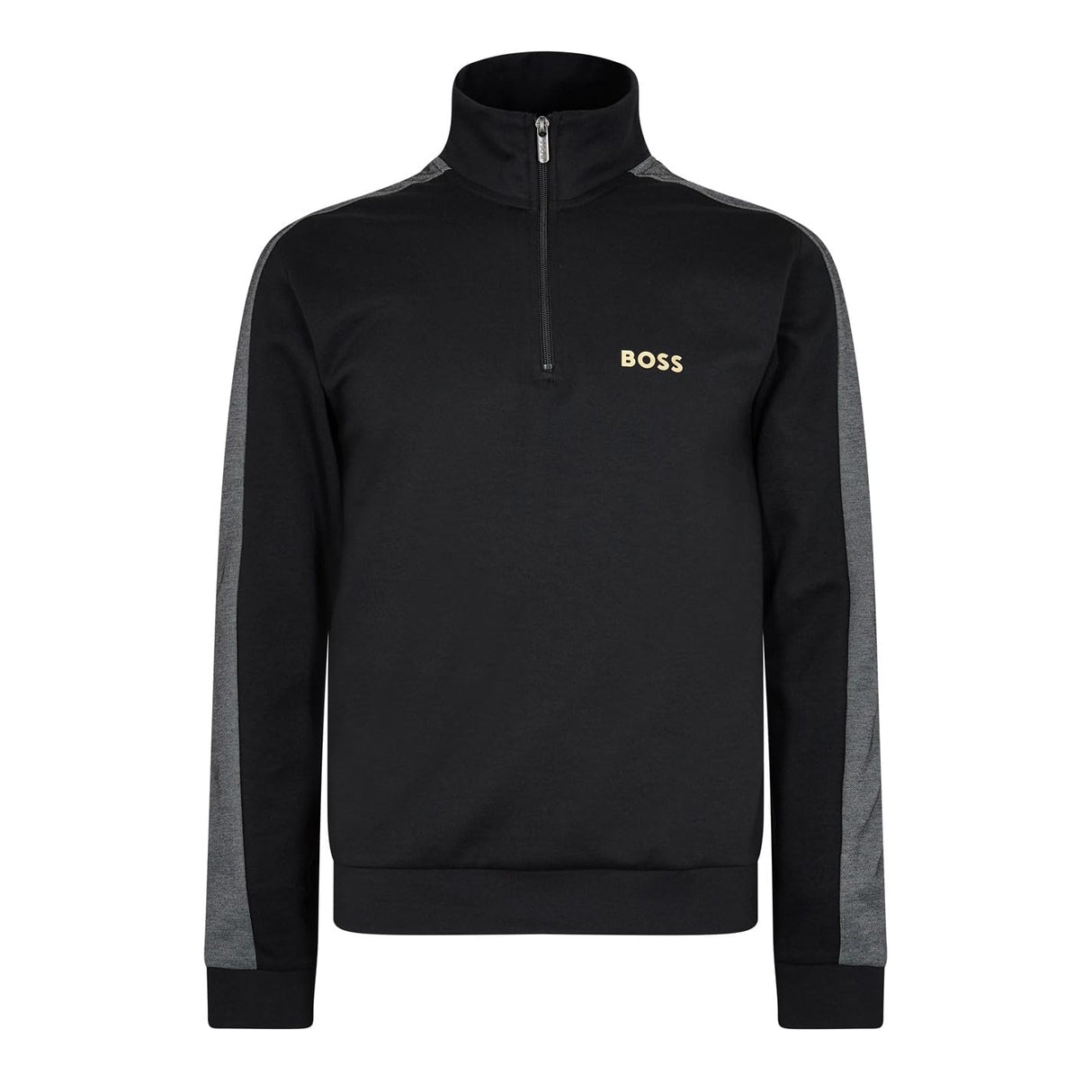 BOSS Tracksuit 1/4 Jacket Ropa de Estar por casa_Chaqueta, Black1, L para Hombre