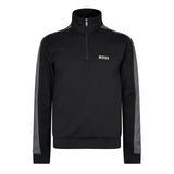 BOSS Tracksuit 1/4 Jacket Ropa de Estar por casa_Chaqueta, Black1, L para Hombre