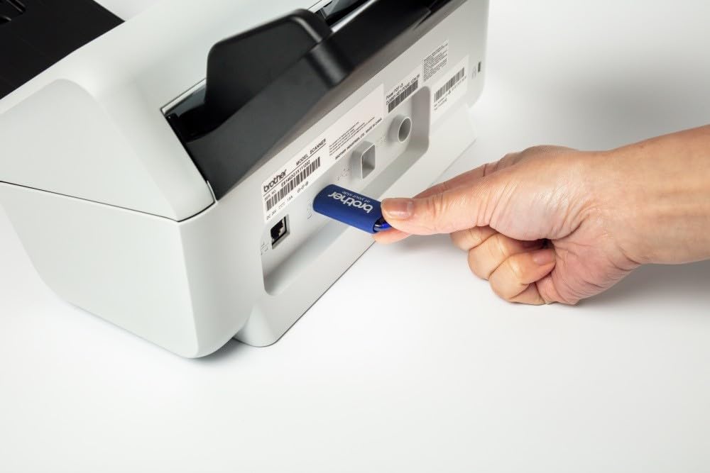 Brother ADS4300N Escáner profesional de sobremesa con conexión a red cableada, USB 3.0 Super Speed -TX, WiFi 2.4GHz