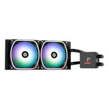 ENERMAX AquafUSION II 240 mm ARGB AIO CPU de refrigeración por agua|Dual Chamber|TDP 350 W+|Intel LGA 1851/1700/115x/2066|AMD AM5/AM4 | Pantalla digital | 2 ventiladores SquA RGB ADV 120 PWM |