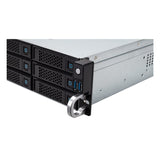UNYKAch Caja Rack HSW6212 Hot Swap (Sustitución de Bahías en Caliente) 2U, ATX, 12 Bahías Compatibles con Discos de 3,5″ o 2.5”, 4 Ventiladores de 80 mm, 2 USB 2.0