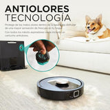 Shark PowerDetect Robot Aspirador, Vaciado automático, navegación 3D y LiDAR, Base antialérgenos, tecnología NeverStuck, para alfombras, Suelos y Pelo de Mascotas, WiFi/App, Negro, RV2820VEEU